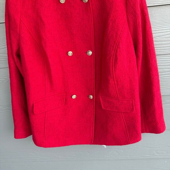 Talbots double breasted boiled red blazer - Picture 5 of 7